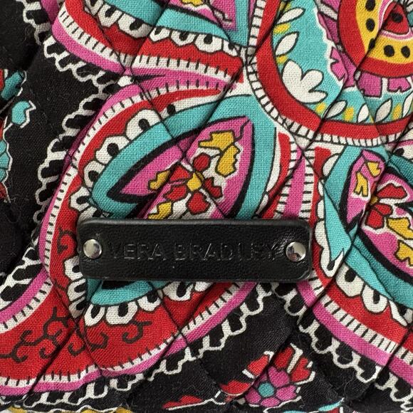 Vera Bradley Small Cosmetic Bag In Parisian Paisley Plastic Lined - Picture 4 of 8